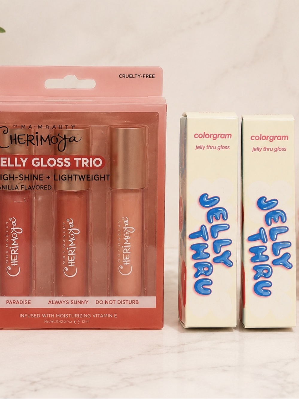 5-Pc Lip Gloss Bundle /Cherimoya & Cologram